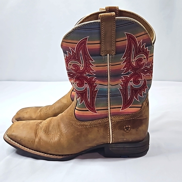 Ariat Womens Lonestar Square Toe Western Boots Size 5 - Picture 5 of 8